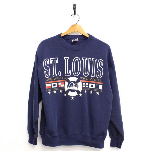 Vintage St Louis Missouri Gateway To The West Sweatshirt Large - Picture 1 of 7